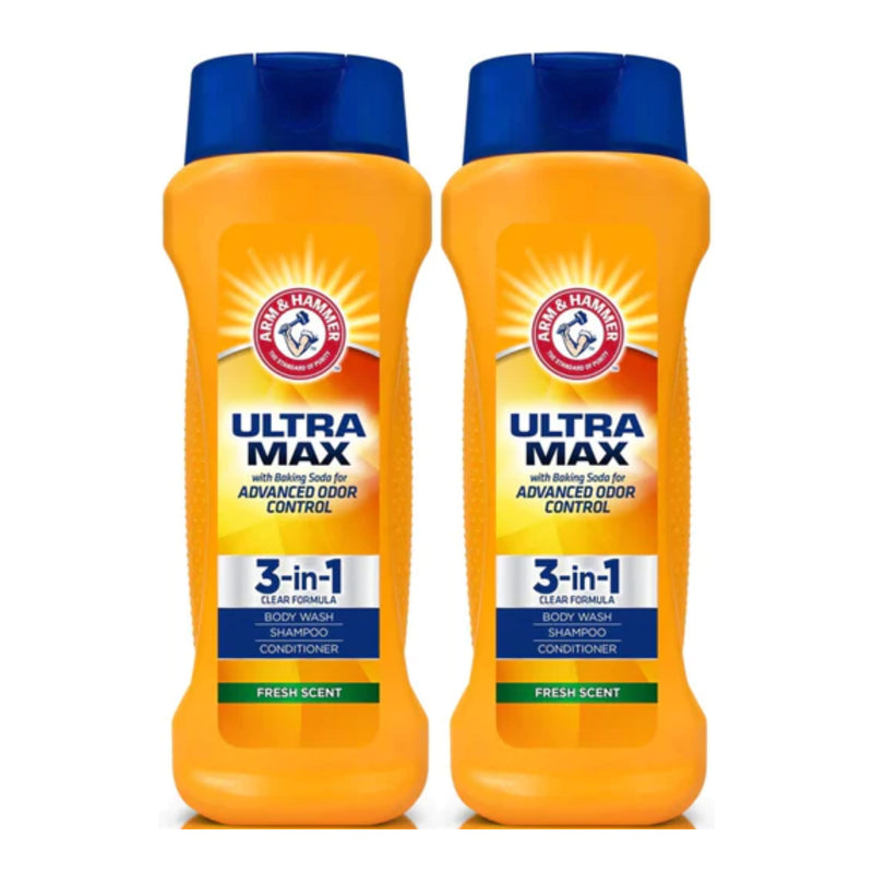 Arm & Hammer Ultra Max 3-in-1 Shampoo Conditioner (Fresh Scent) 12oz (Pack of 2)