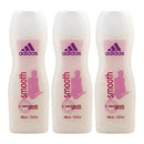 Adidas Smooth Micro Pearls Exfoliating Shower Milk, 13.5oz (400ml) (Pack of 3)