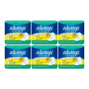 Always Ultra Thin Regular Flexi-Wings Size 1 Sanitary Pads, 18 ct. (Pack of 6)