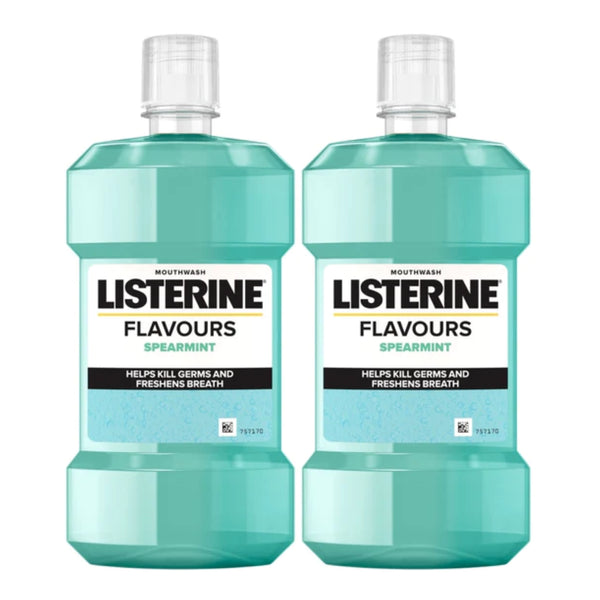 Listerine Flavours Spearmint Mouthwash, 8.45oz (250ml) (Pack of 2)