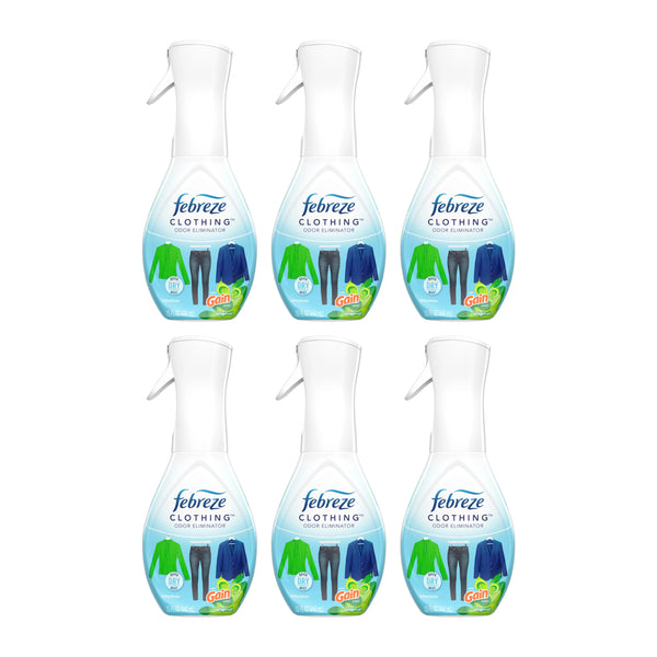 Febreze Clothing Odor Eliminator - Gain Original Scent, 15oz (Pack of 6)