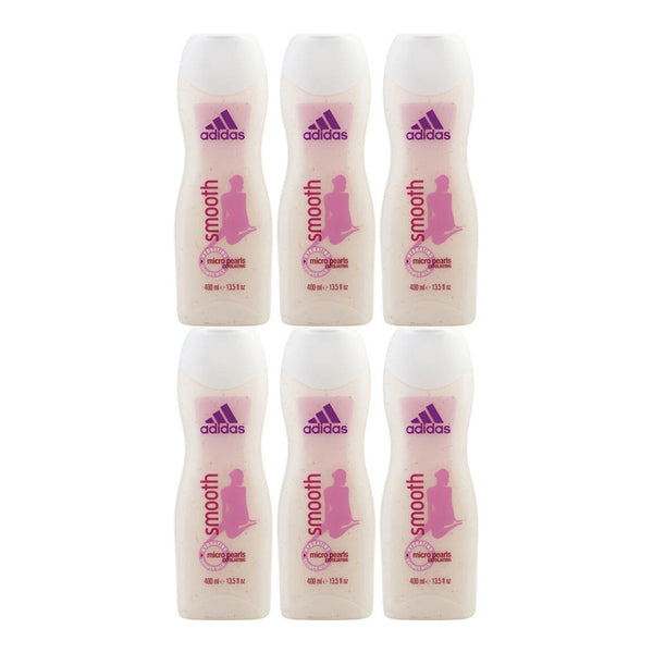 Adidas Smooth Micro Pearls Exfoliating Shower Milk, 13.5oz (400ml) (Pack of 12)