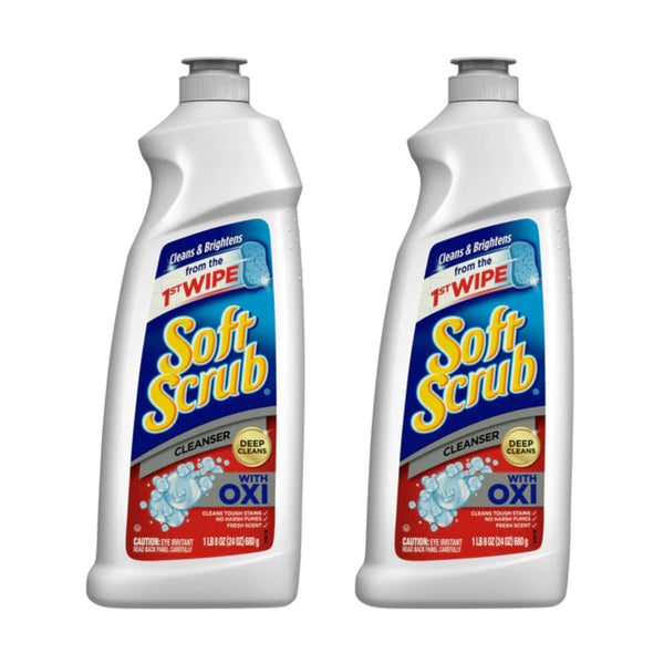 Soft Scrub Multi-Purpose Cleanser with OXI, 24 oz. (Pack of 2)