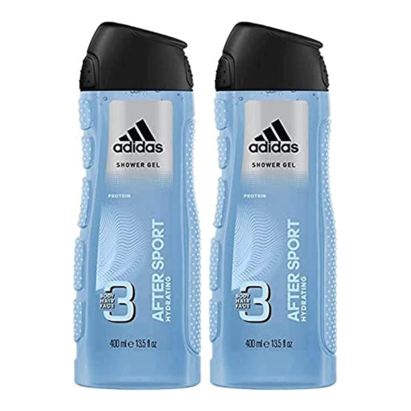 Adidas 3-in-1 AFTER SPORT Hydrating Protein Shower Gel, 13.5oz (Pack of 2)