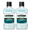 Listerine Cool Mint Milder Taste 0% Alcohol Mouthwash, 16.9oz 500ml (Pack of 2)