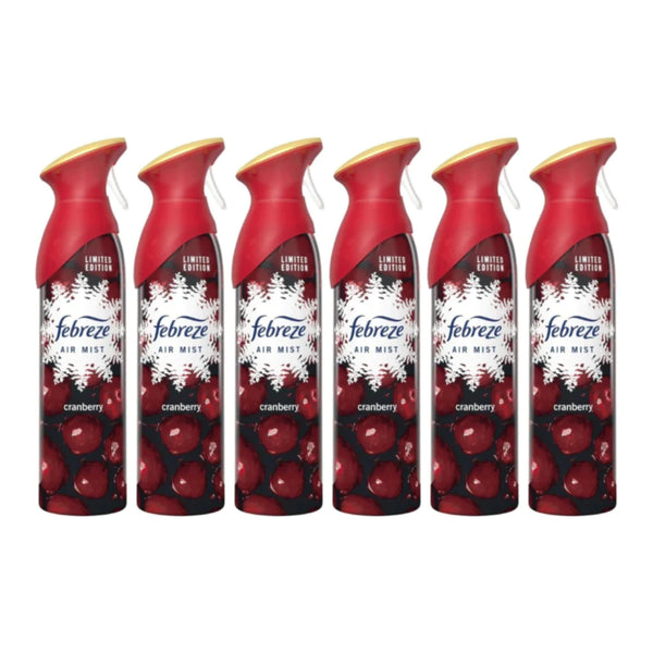 Febreze Air Freshener - Mist Cranberry Scent, 8.8oz (Pack of 6)