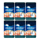 Always Ultra Thin Overnight Flexi-Wings Size 4 Sanitary Pads, 28 ct (Pack of 6)