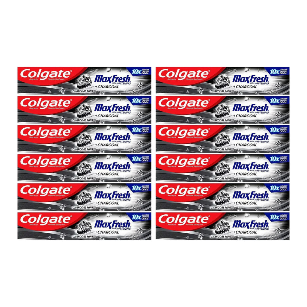 Colgate MaxFresh w/ Whitening + Charcoal Toothpaste, 2.5oz (70g) (Pack ...