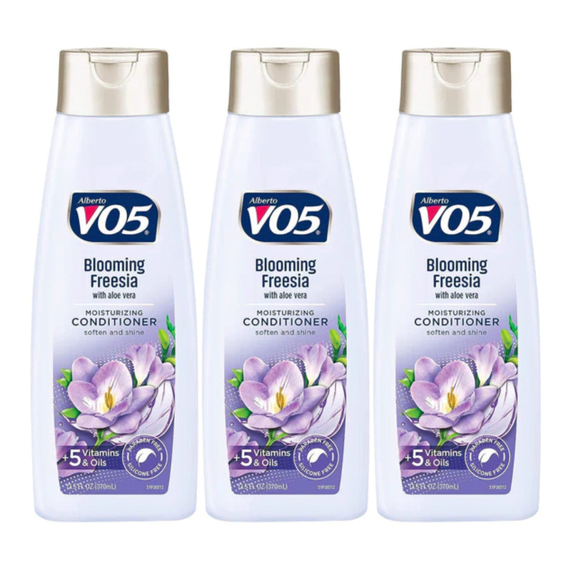 Alberto VO5 Blooming Freesia with Aloe Vera Conditioner, 12.5 oz. (Pack of 3)