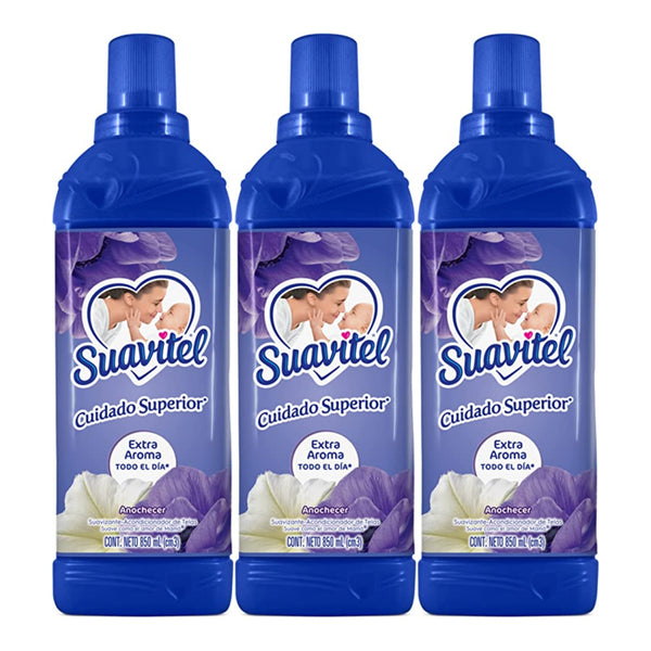 Suavitel - Cuidado Superior Anochecer, 850 ml (Pack of 3)
