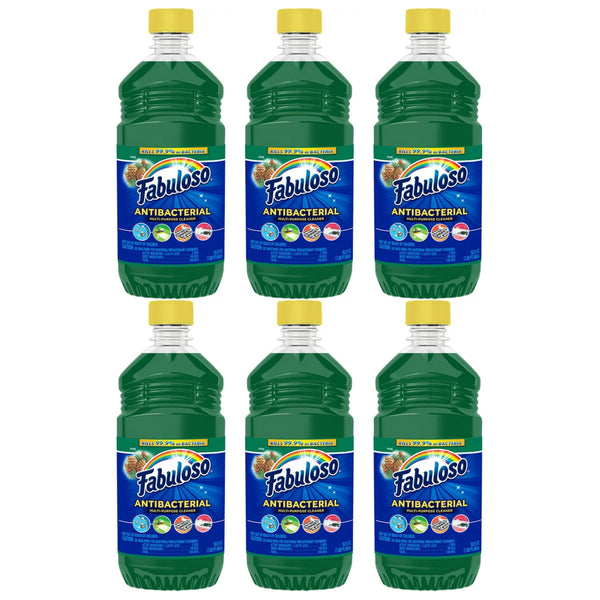 Fabuloso Anti-Bacterial Multi-Purpose Cleaner - Pine Scent, 16.9 oz (Pack of 6)