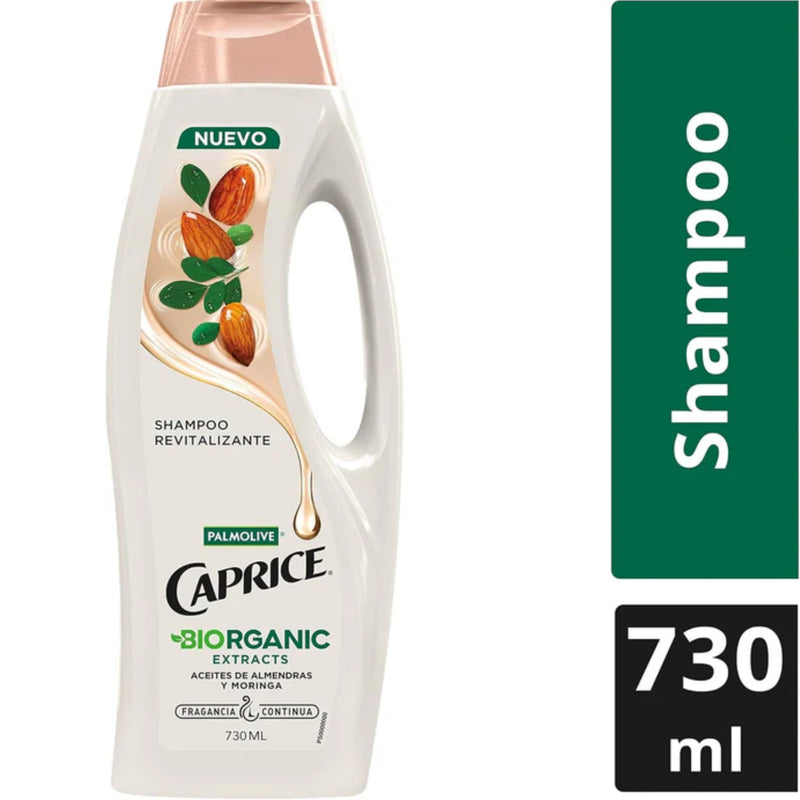 Caprice Shampoo Aceites de Almendra y Moringa, 730ml (Pack of 6)