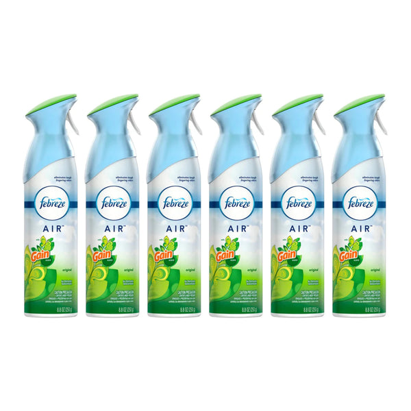 Febreze Air Freshener - Original Gain Scent, 8.8oz (Pack of 6)