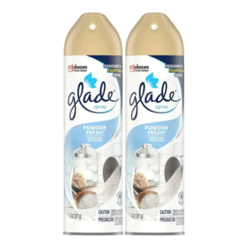 Glade Spray Powder Fresh Air Freshener, 8 oz (Pack of 2)