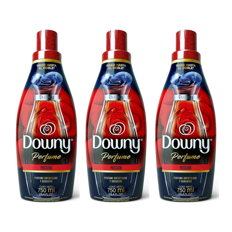 Downy Fabric Softener - Perfume Collections Passion, 750ml (Pack of 3)