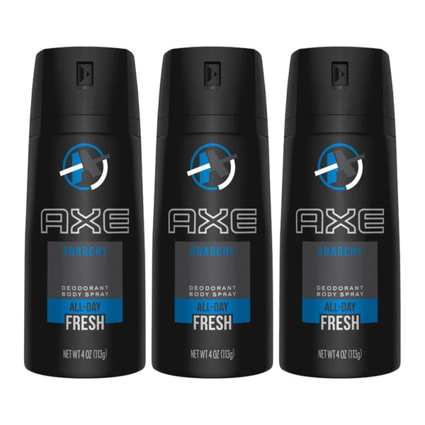 Axe Anarchy Deodorant + Body Spray, 150ml (Pack of 3)