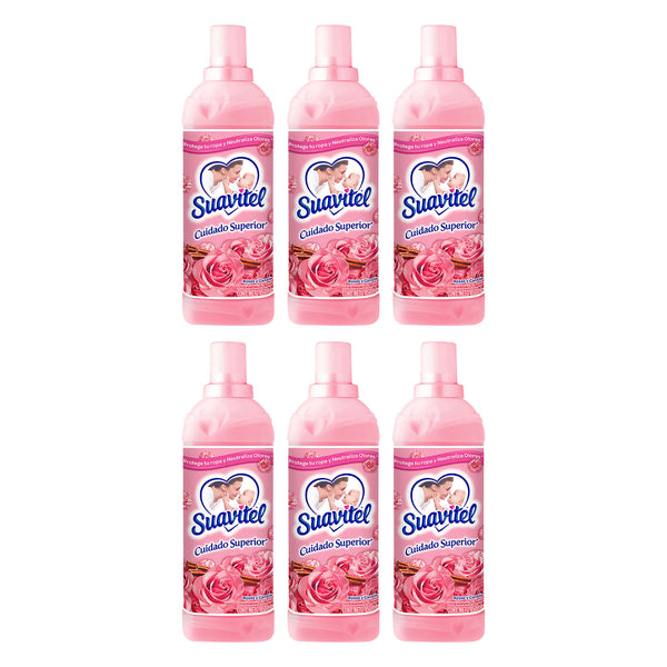 Suavitel Fabric Softener - Rosas y Canela Scent, 850ml (Pack of 6)