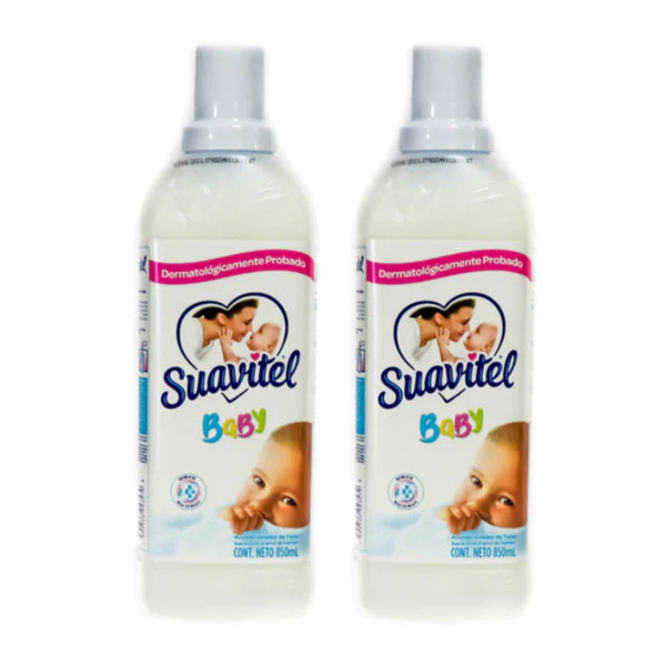 Suavitel Fabric Softener - Baby Suavizante Acondicionador, 850ml (Pack of 2)