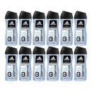 Adidas 3-in-1 Dynamic Pulse Vivifying Peppermint Shower Gel, 8.4oz (Pack of 12)