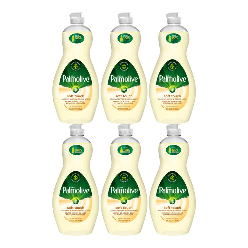 Palmolive Soft Touch Coconut Butter & Orchid Scent Dish Liquid 20oz (Pack of 6)