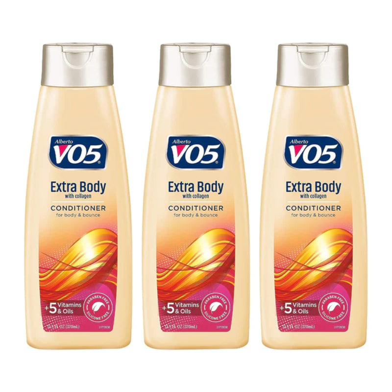 Alberto VO5 Extra Body with Collagen Conditioner, 12.5 oz (370ml) (Pack of 3)