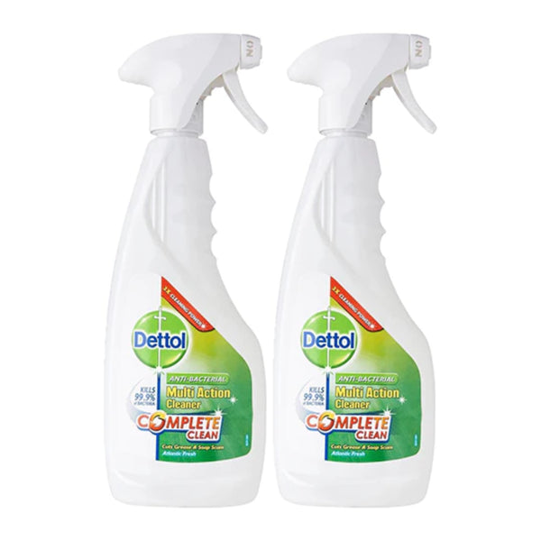Dettol Anti-Bacterial Multi Action Cleaner - Atlantic Fresh, 440ml (Pack of 2)
