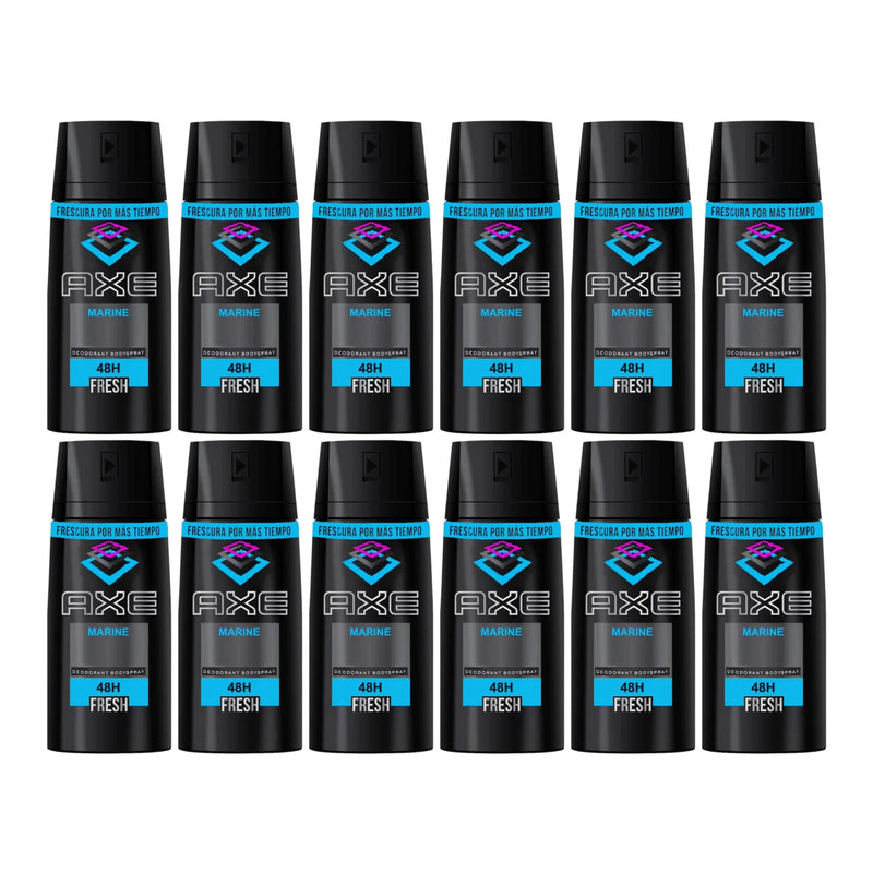 Axe Marine Deodorant + Body Spray, 150ml (Pack of 12)