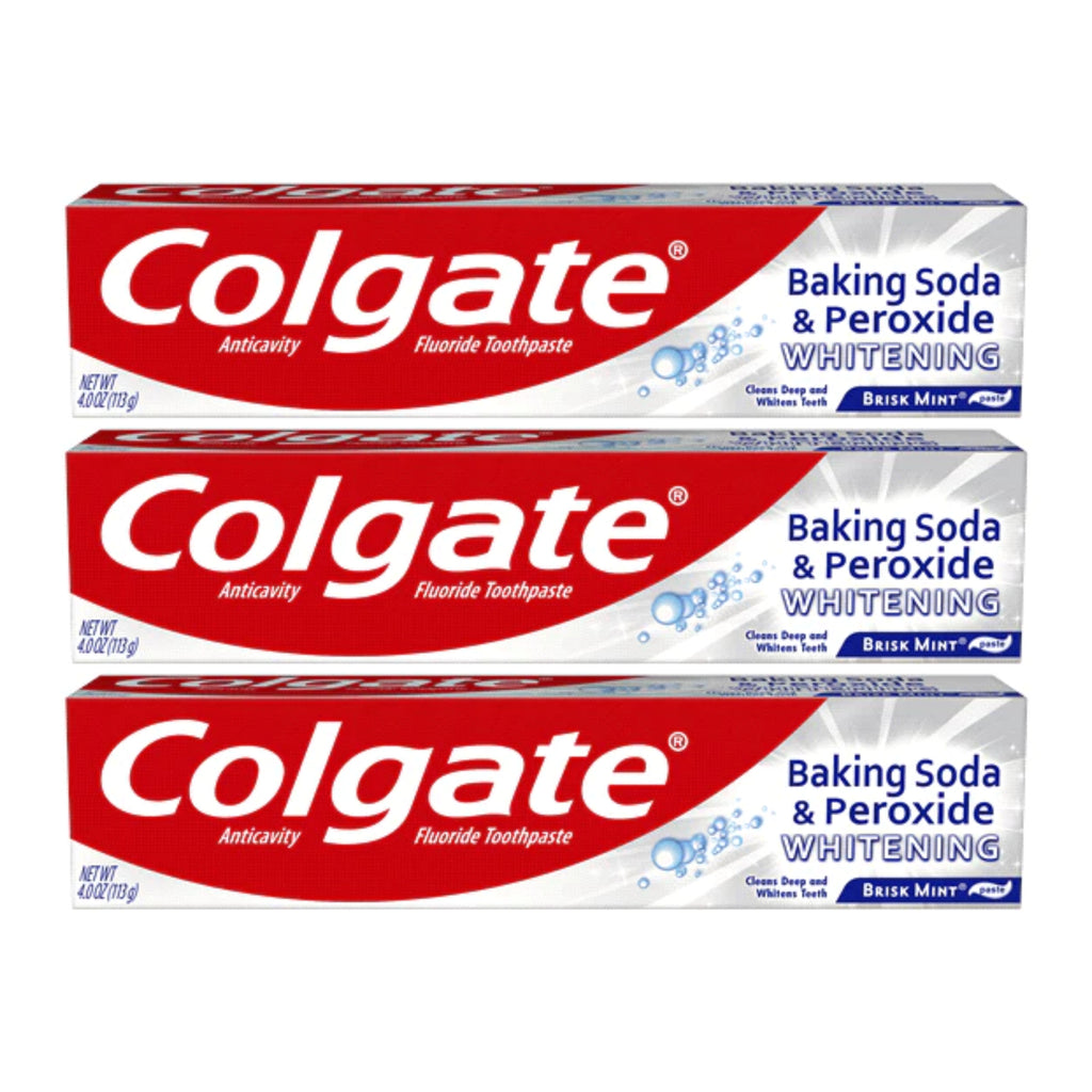 Colgate Baking Soda Peroxide Whitening Brisk Mint Toothpaste, 4.0oz (P ...