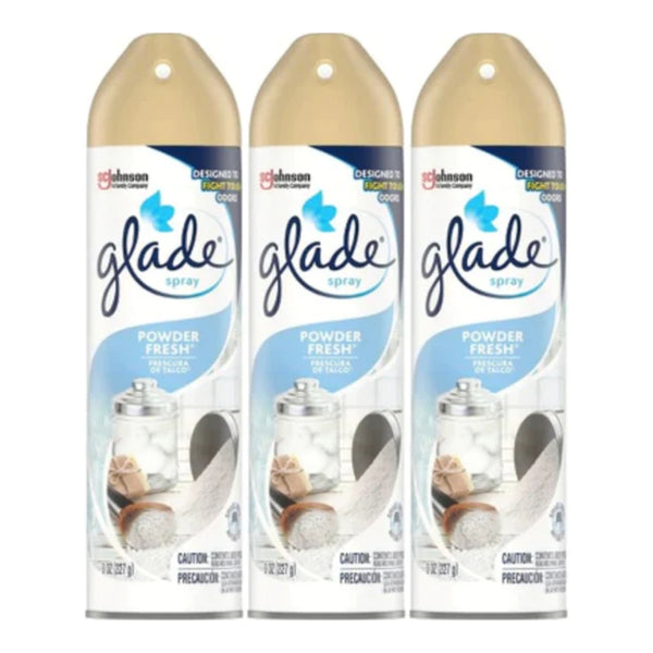Glade Spray Powder Fresh Air Freshener, 8 oz (Pack of 3)