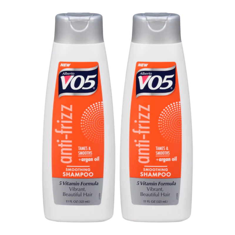 Alberto VO5 Anti-Frizz Smoothing Shampoo, 11 oz. (325ml) (Pack of 2)