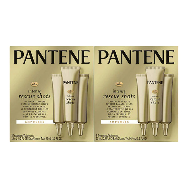 Pantene Pro-V Intense Rescue Shots Treatments, 45ml (EXP 10/21) (Pack of 2)