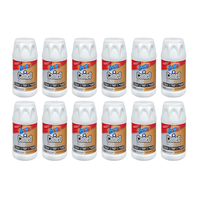 Brillo Cameo Non-Abrasive Aluminum & Stainless Steel Cleaner, 10oz (Pack of 12)