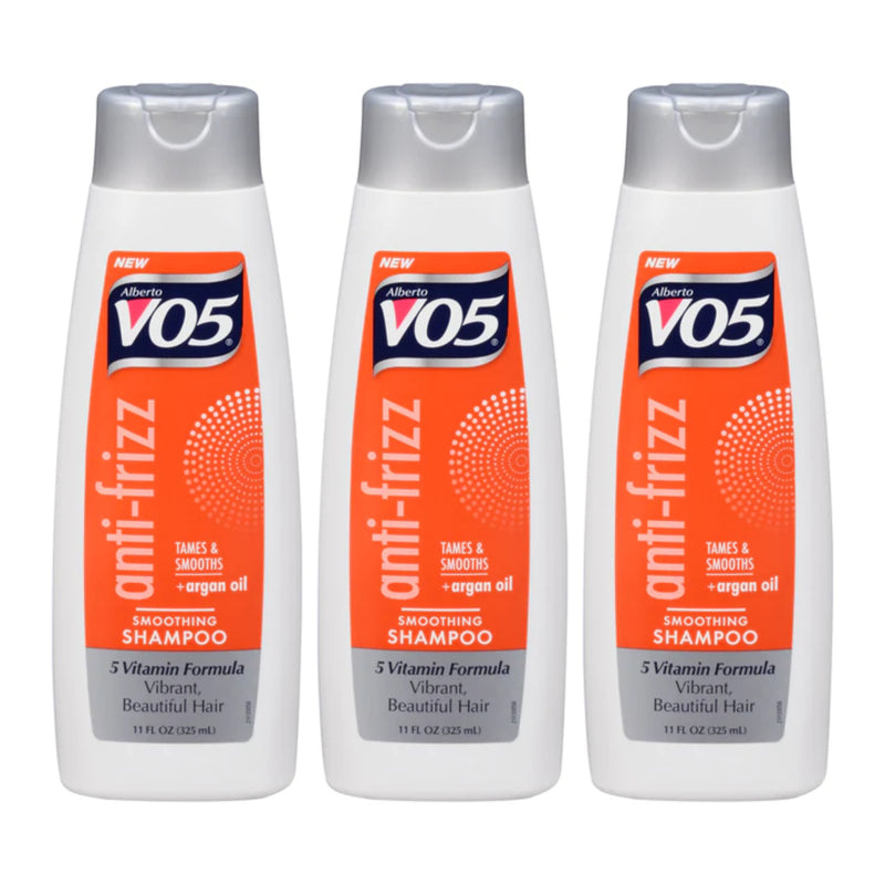 Alberto VO5 Anti-Frizz Smoothing Shampoo, 11 oz. (325ml) (Pack of 3)