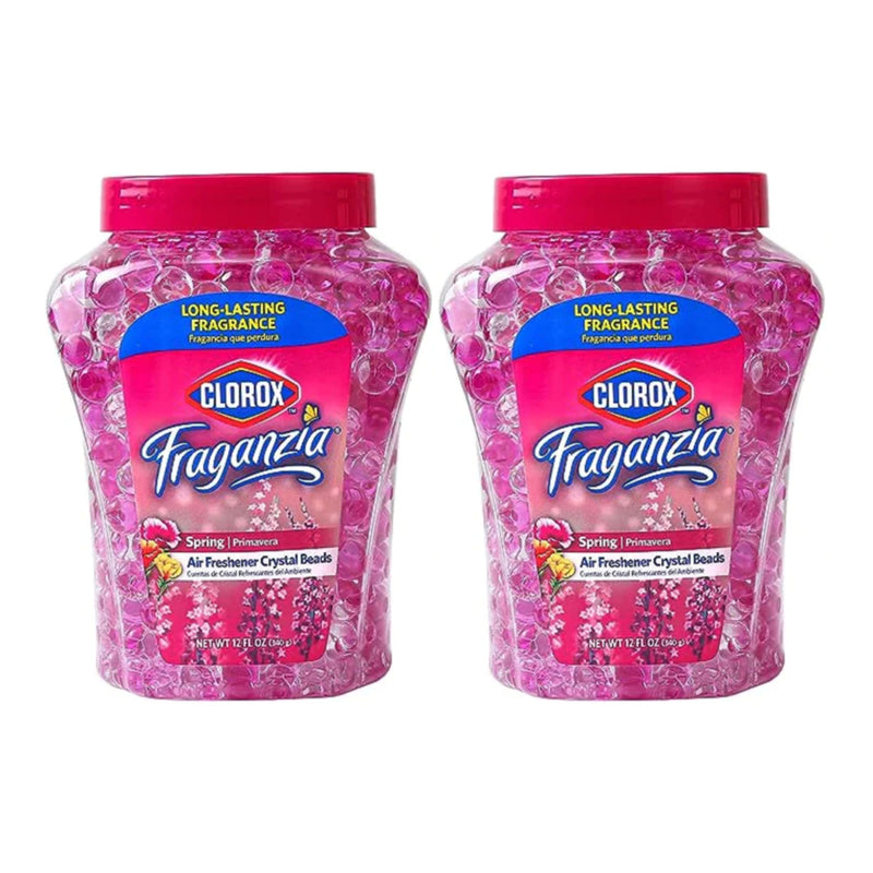 Clorox Fraganzia Air Freshener Crystal Beads - Spring, 12 oz (340g) (Pack of 2)