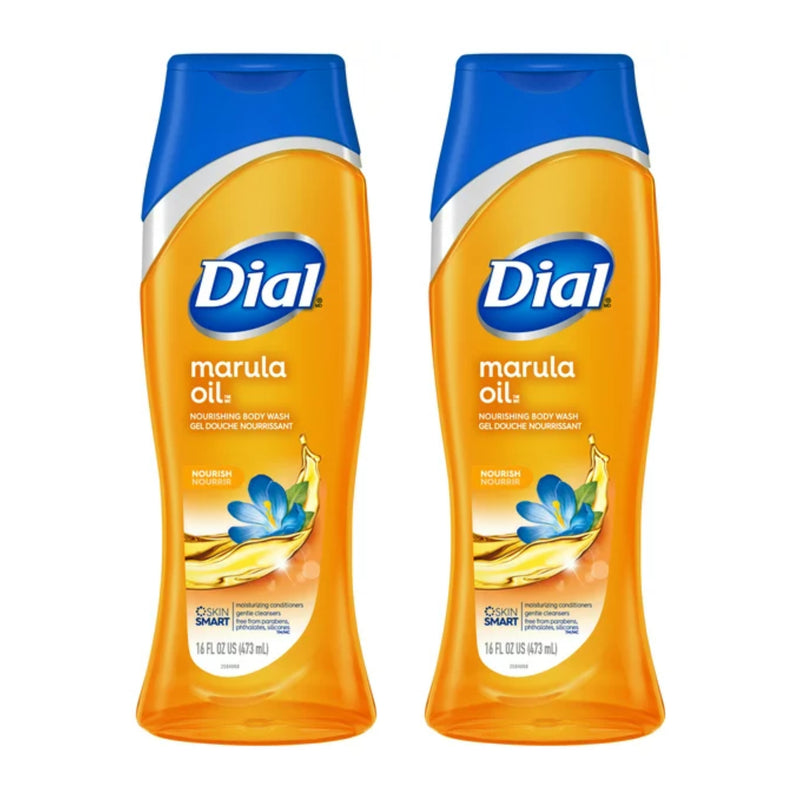 Dial Marula Oil Moisturizing Body Wash, 16 Oz (Pack of 2)