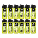 Adidas 3-in-1 Pure Game Relaxing Guaiac Wood Shower Gel, 8.4oz (Pack of 12)