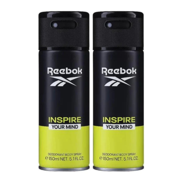Reebok Inspire Your Mind Deodorant  Body Spray, 5.1 fl oz (150ml) (Pack of 2)