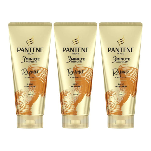 Pantene Pro-V 3 Minute Miracle Repair & Protect Treatment, 6.1 oz (Pack of 3)