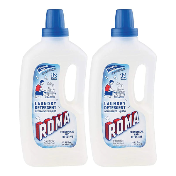 Roma Liquid Laundry Detergent, 33.81 fl oz (1L) (Pack of 2)