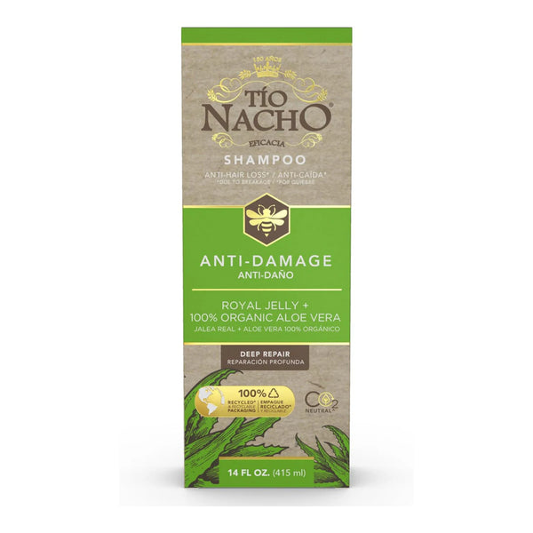 Tio Nacho Shampoo Anti-Damage Royal Jelly + Organic Aloe Vera, 14oz