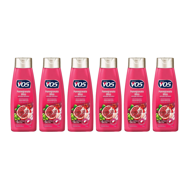 Alberto VO5 Pomegranate Bliss with Grape Seed Shampoo, 12.5 oz. (Pack of 6)