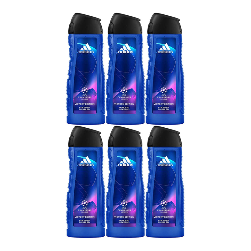 Adidas 2-in-1 Victory Edition Hair & Body Shower Gel, 8.4oz (250ml) (Pack of 6)