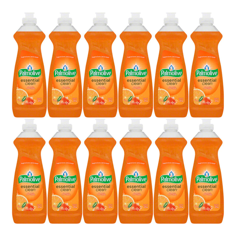 Palmolive Essential Clean Orange Tangerine Scent Dish Liquid 12.6oz (Pack of 12)