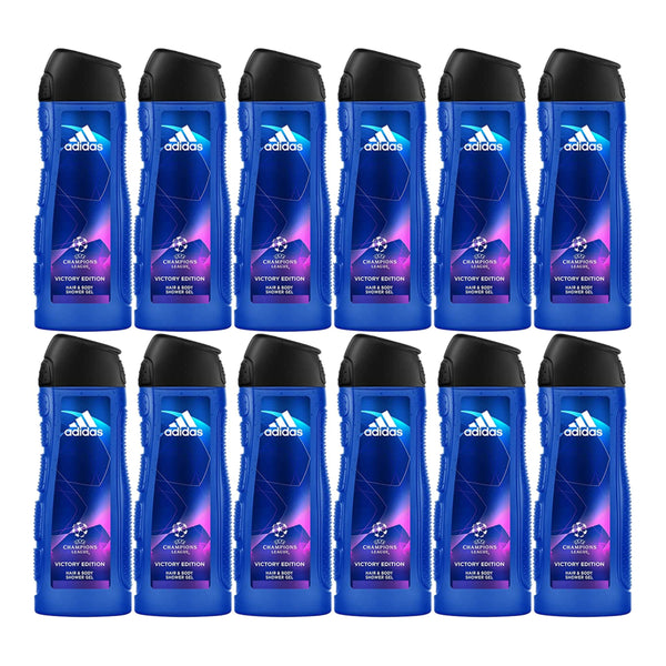 Adidas 2-in-1 Victory Edition Hair & Body Shower Gel, 8.4oz (250ml) (Pack of 12)