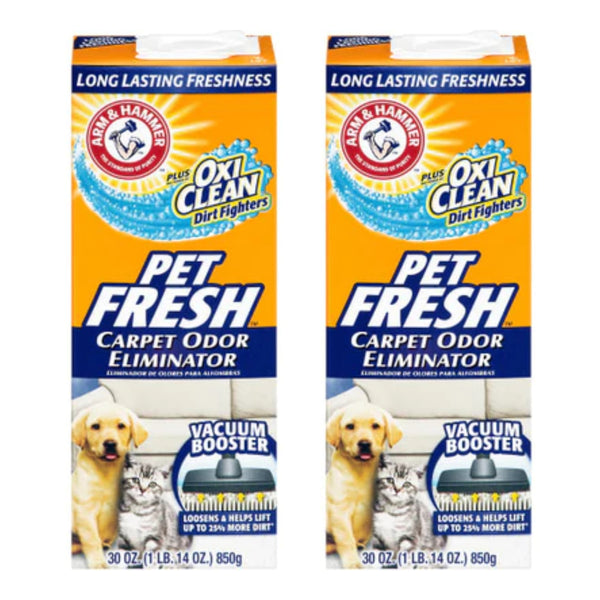 Arm & Hammer Pet Fresh Carpet Odor Eliminator, 30 oz (Pack of 2)
