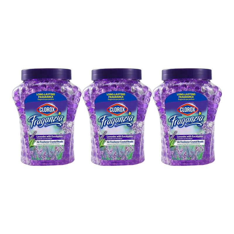 Clorox Fraganzia Air Freshener Crystal Beads - Lavender 12oz (340g) (Pack of 3)