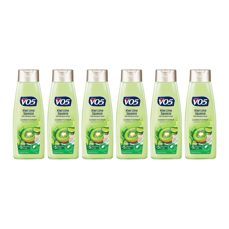 Alberto VO5 Kiwi Lime Squeeze with Lemongrass Conditioner, 12.5 oz. (Pack of 6)