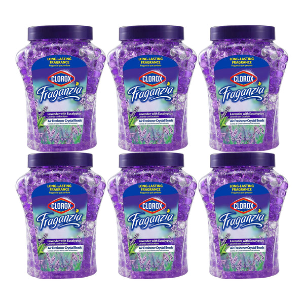 Clorox Fraganzia Air Freshener Crystal Beads - Lavender 12oz (340g) (Pack of 6)