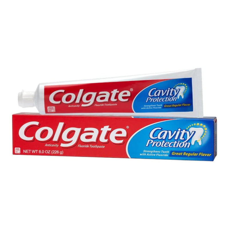 Colgate Cavity Protection Regular Flavor Toothpaste, 8.0oz (226g) (Pack of 6)