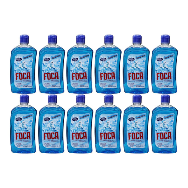 Foca Liquid Laundry Detergent, 16 fl oz (473ml) (Pack of 12)